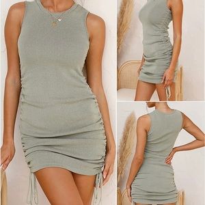 Ruched mini dress